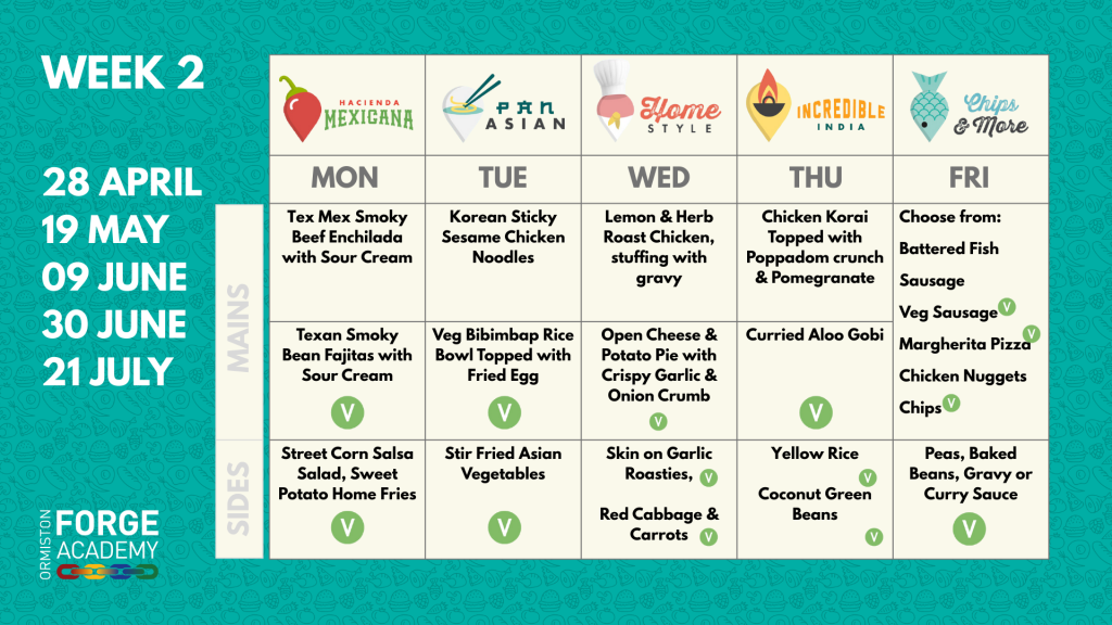 OFA - school menu week 2