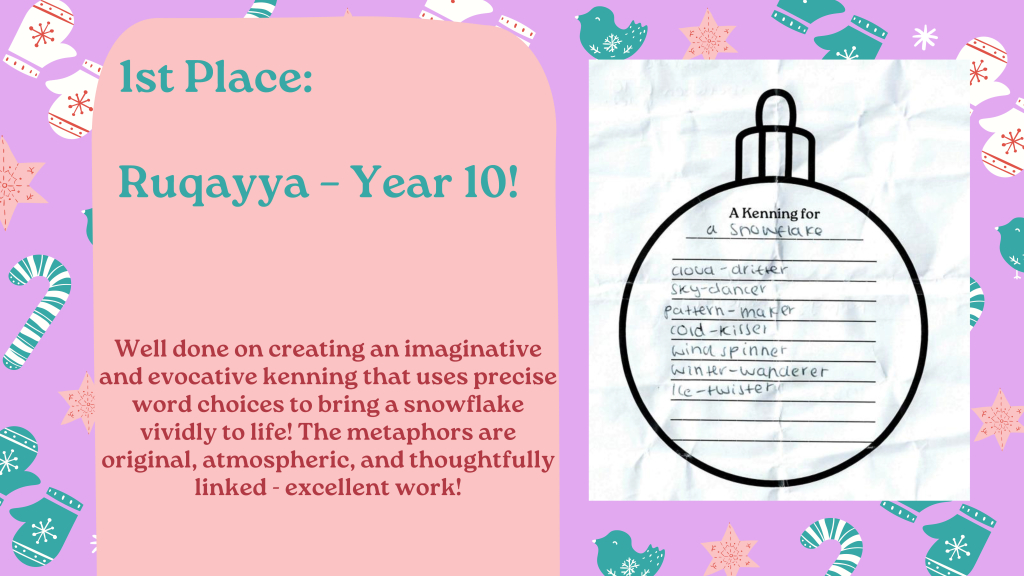 Kenning competition 1st place