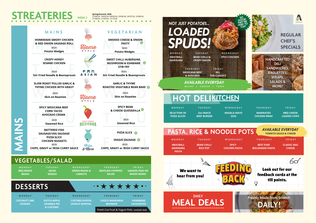 Summer menu 2026 week 3